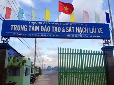 Trường Dạy Lái Xe Lê Thị Riêng Quận 12 - Trung Tâm Sát Hạch Lái Xe CĐ GTVT TW III.